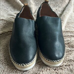 Kenneth Cole Gentle Souls Black Slip-On Loafers Flats